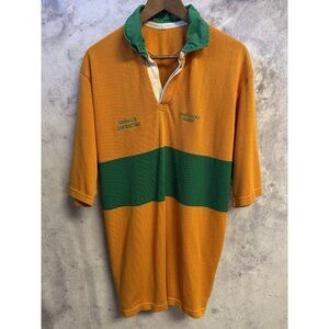 Vintage Marauders Rugby Jersey Shirt Mens Large 23x31 Orange
